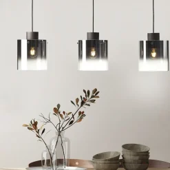 Brilliant Beth 90cm taklampa Rökfärgad