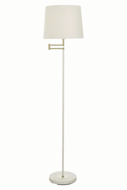 Discount Aneta Lighting Birka golvlampa Vit