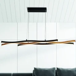 Outlet Searchlight Bloom 108cm taklampa Svart