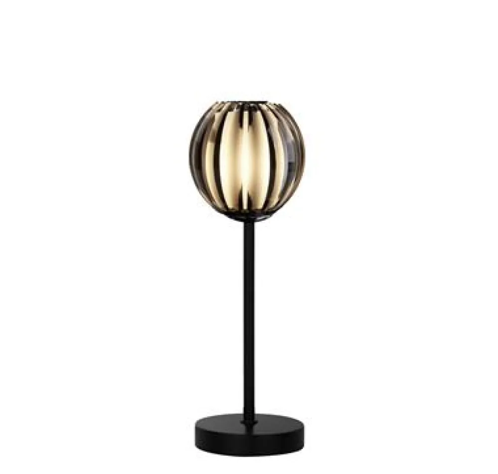 New Searchlight Blossom 32cm bordslampa Svart