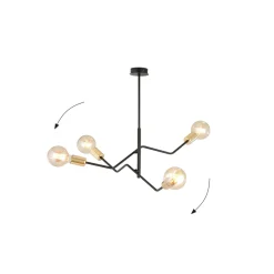 Online Emibig Lighting Bolt 66cm taklampa Svart