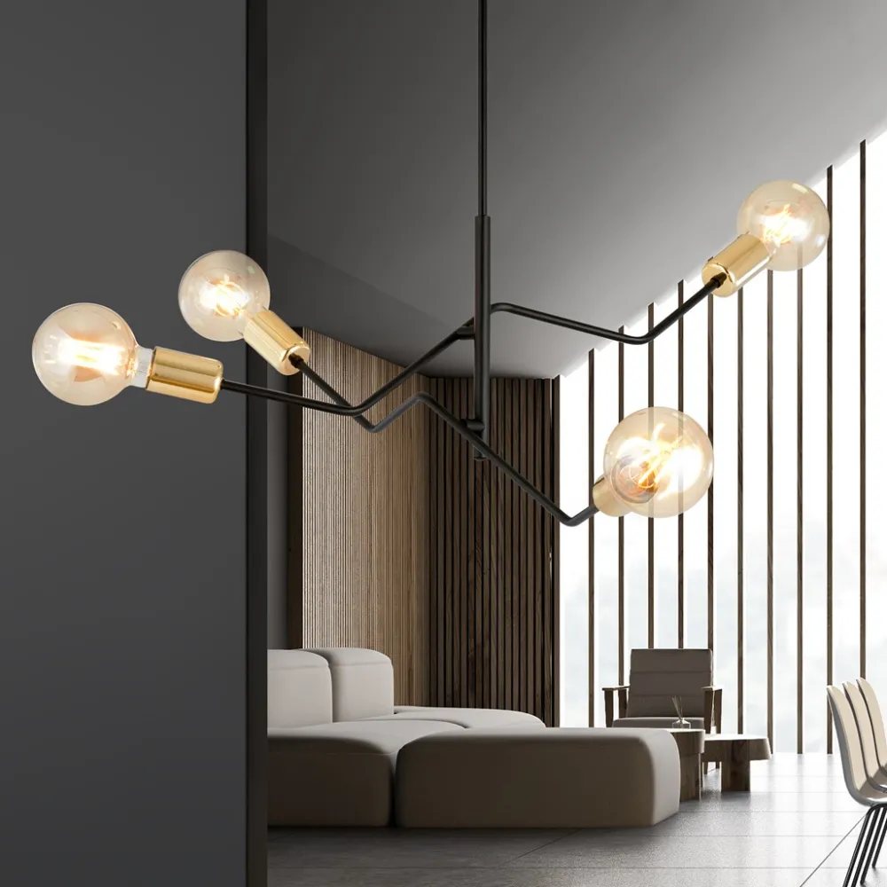 Online Emibig Lighting Bolt 66cm taklampa Svart