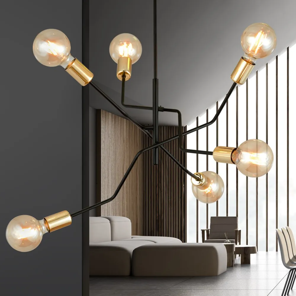 Emibig Lighting Bolt Ø66 taklampa Svart