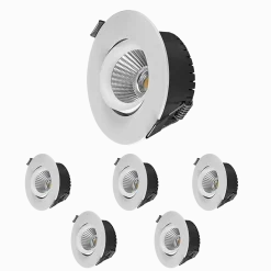 Hot Designlight Bondy Downlight 6-pack Vit