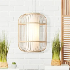 Clearance Brilliant Bones Ø30 taklampa Trä