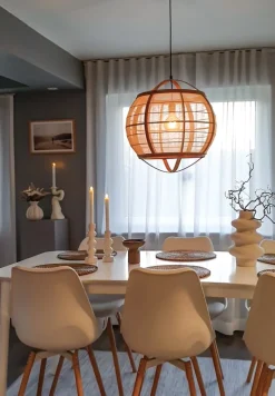 Aneta Lighting Borneo Ø50 taklampa Natur