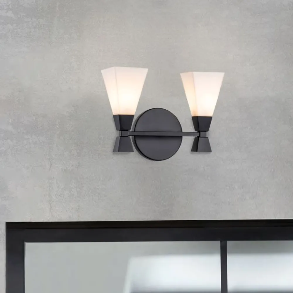 New Elstead Lighting Bowtie 34cm badrumslampa Svart