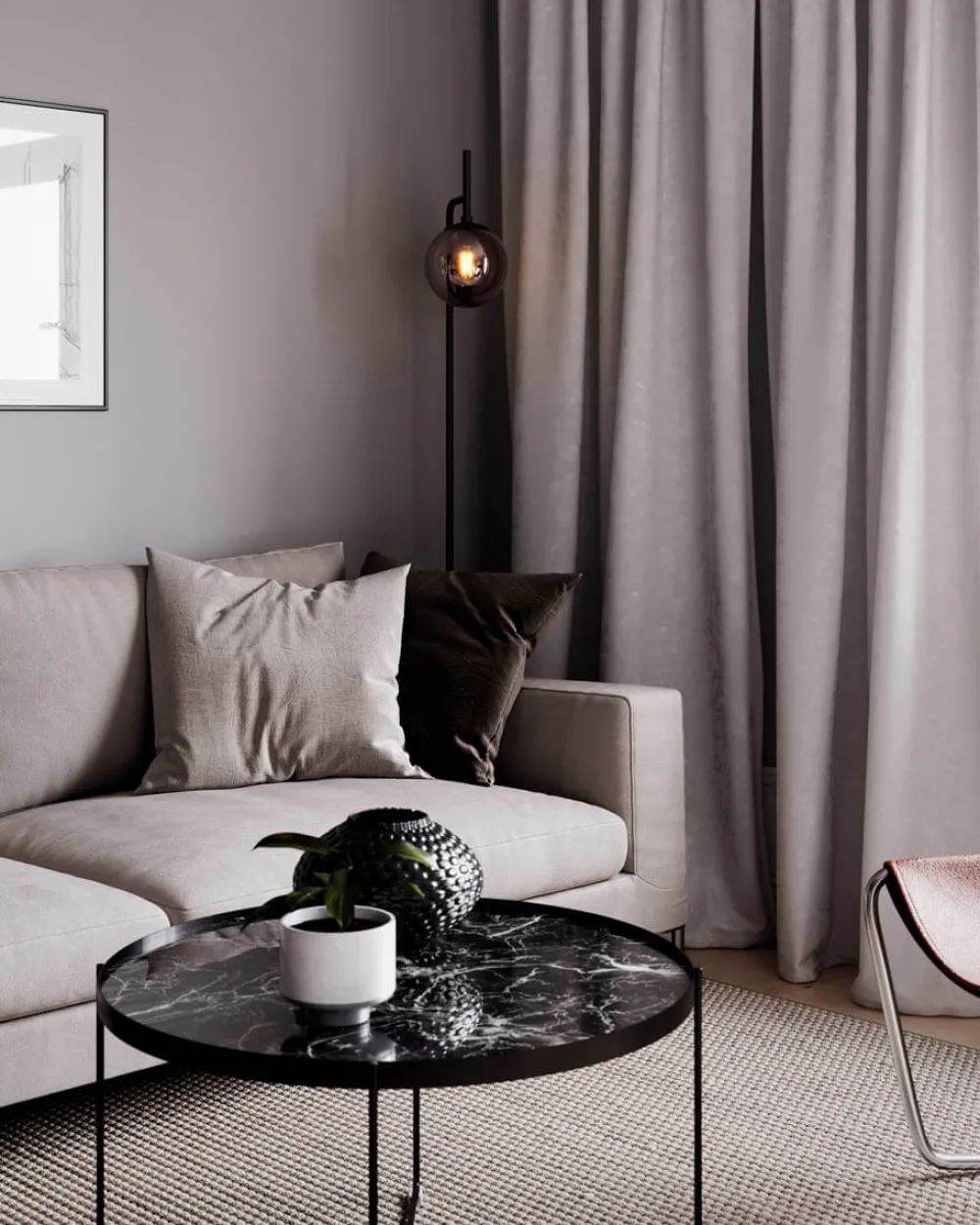 New By Rydéns Boyle golvlampa Svart