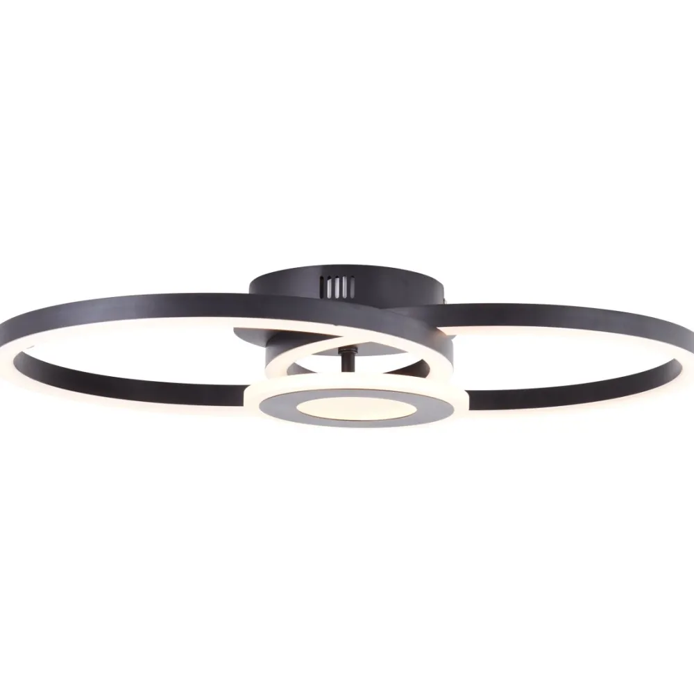 Online Brilliant Bray 52cm plafond Svart