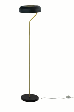 New Aneta Lighting Bremen golvlampa Svart/mässing