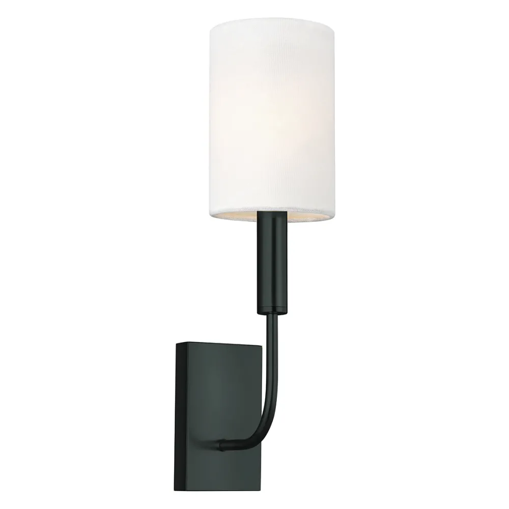 Clearance Elstead Lighting Brianna 36cm vägglampa Svart