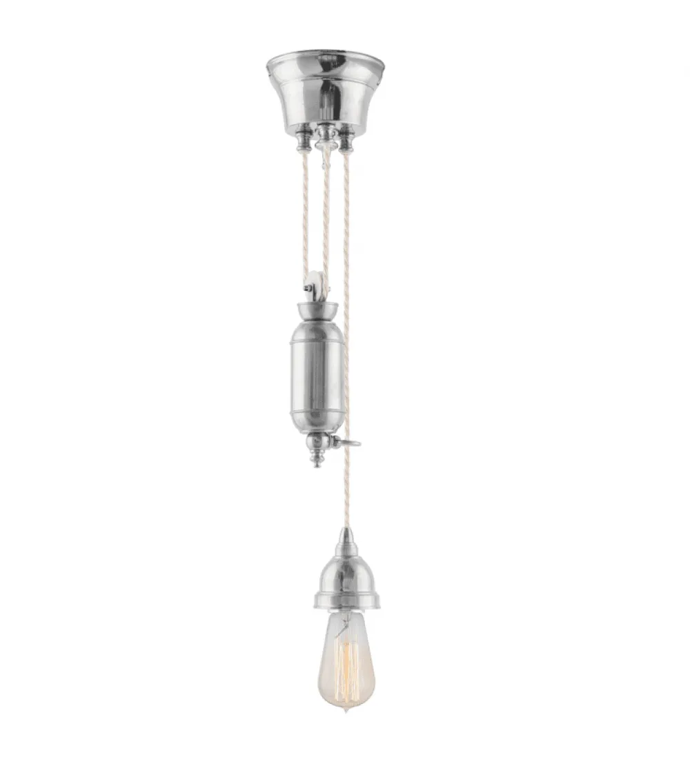 Discount Karlskrona lampfabrik Broman Hisspendel 60 Nickel
