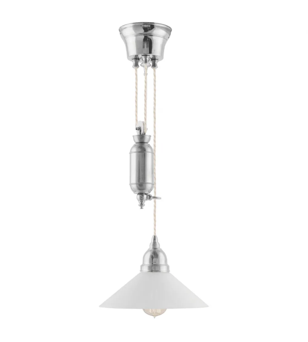 Discount Karlskrona lampfabrik Broman Hisspendel 60 Nickel