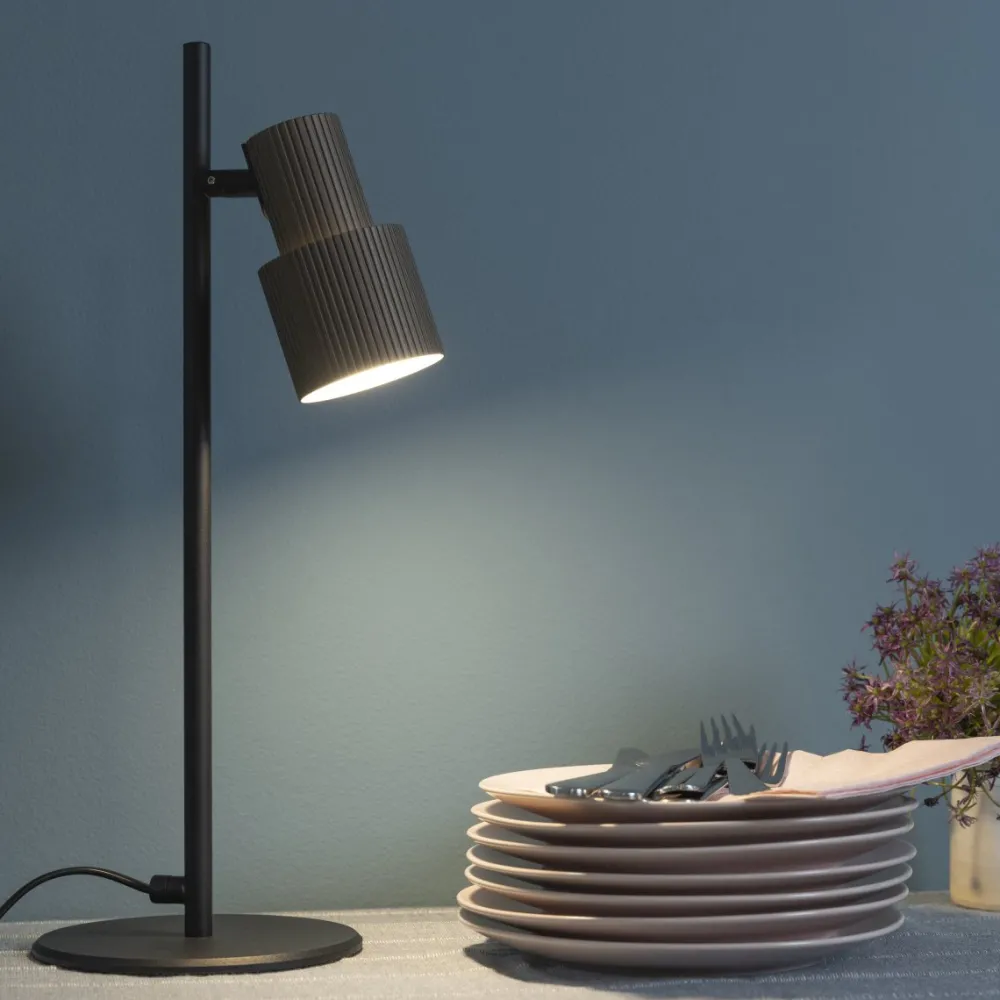 Brilliant Cadiz 42cm skrivbordslampa Mattsvart