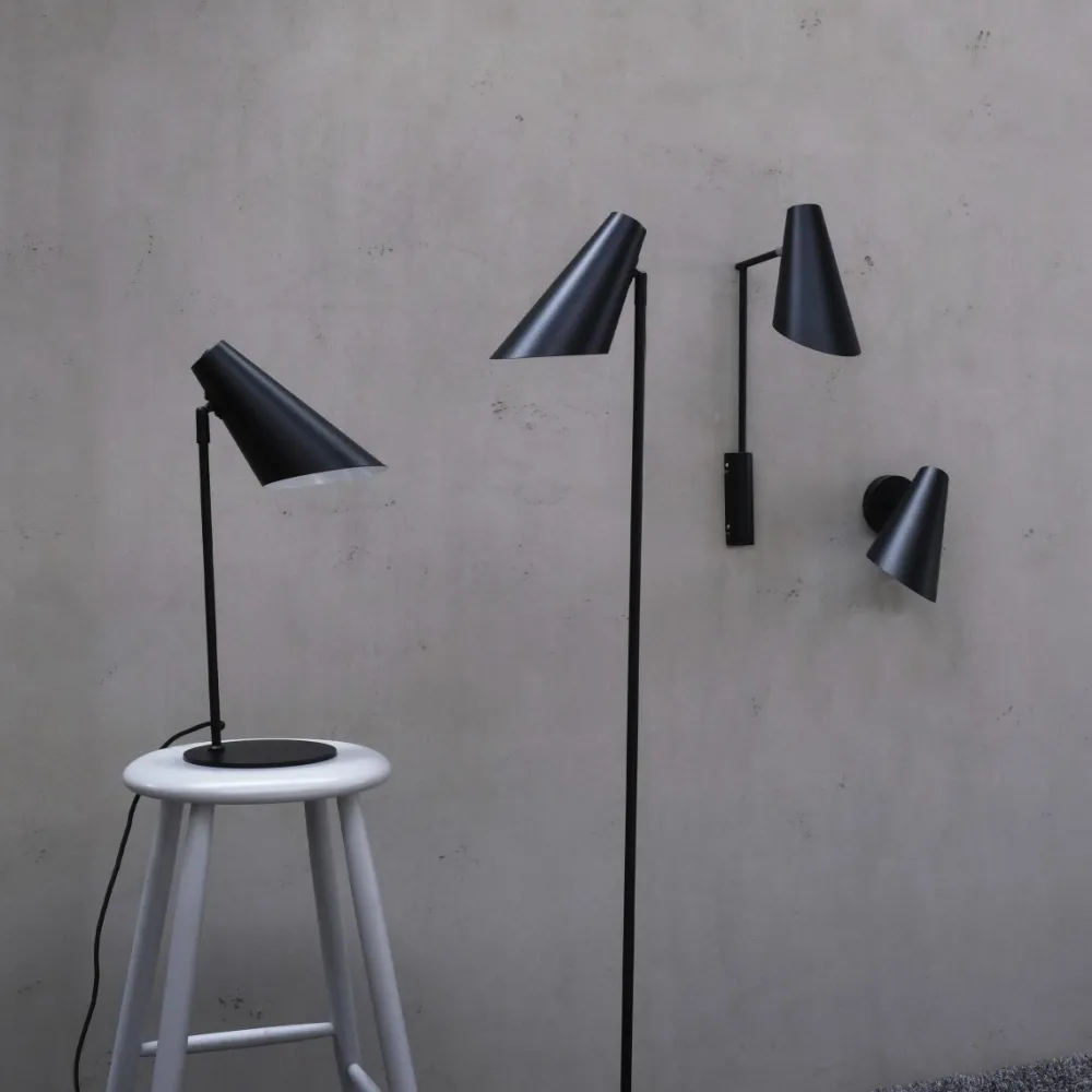 Online Dyberg Larsen Cale 46cm vägglampa Svart