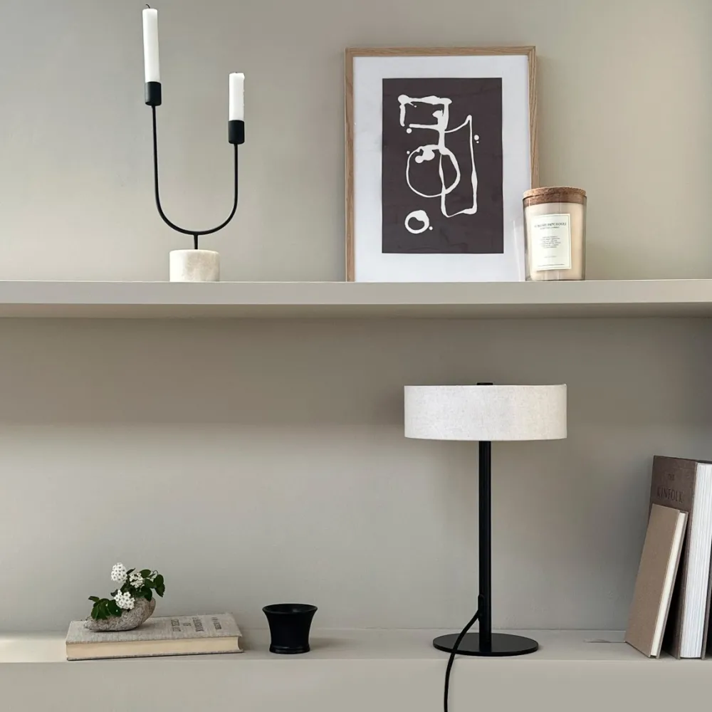Clearance Dyberg Larsen Calix 40cm bordslampa Svart