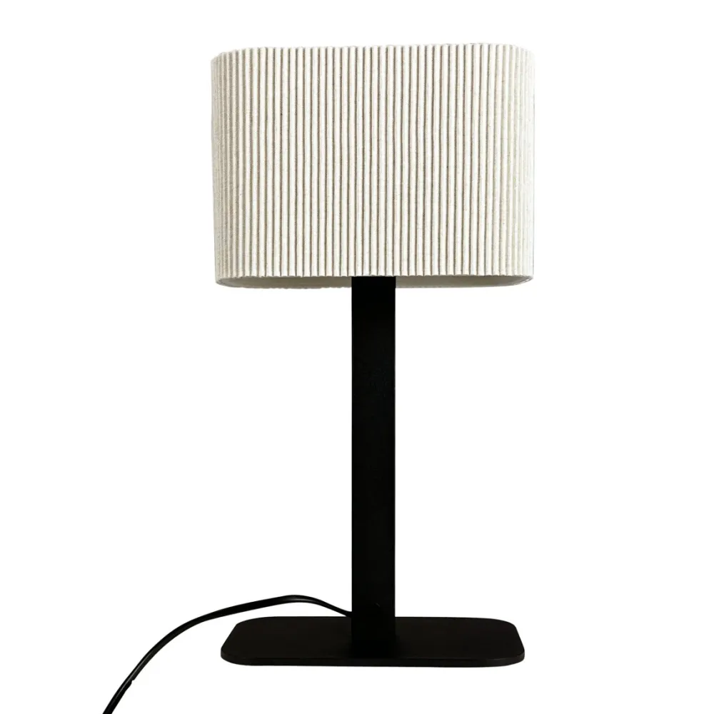 Online Dyberg Larsen Calix oval 40cm bordslampa Svart