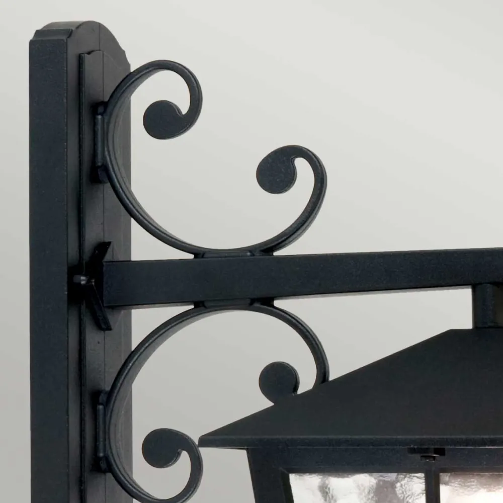 New Elstead Lighting Canterbury utelampa Svart