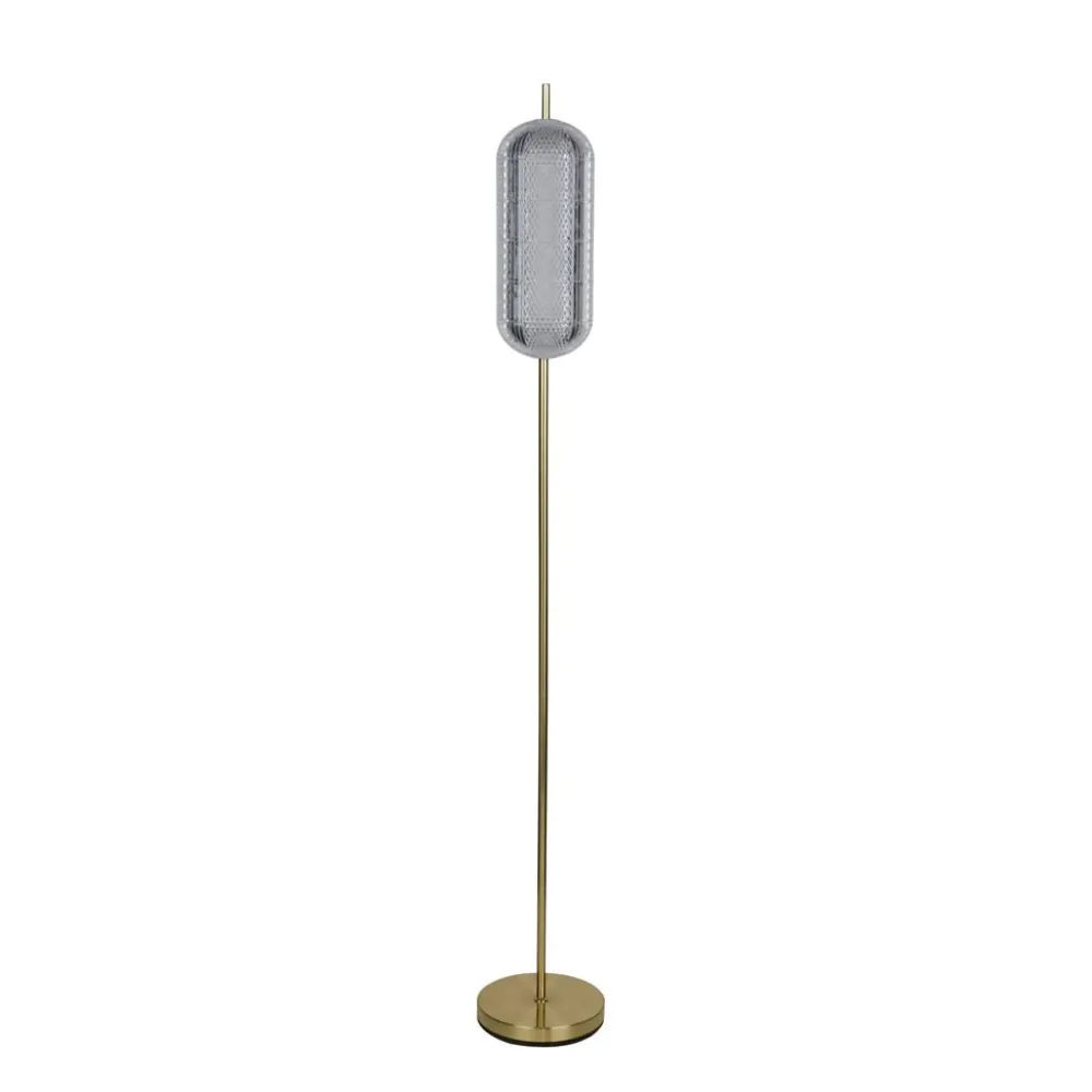 Online Searchlight Capsule golvlampa Mässing