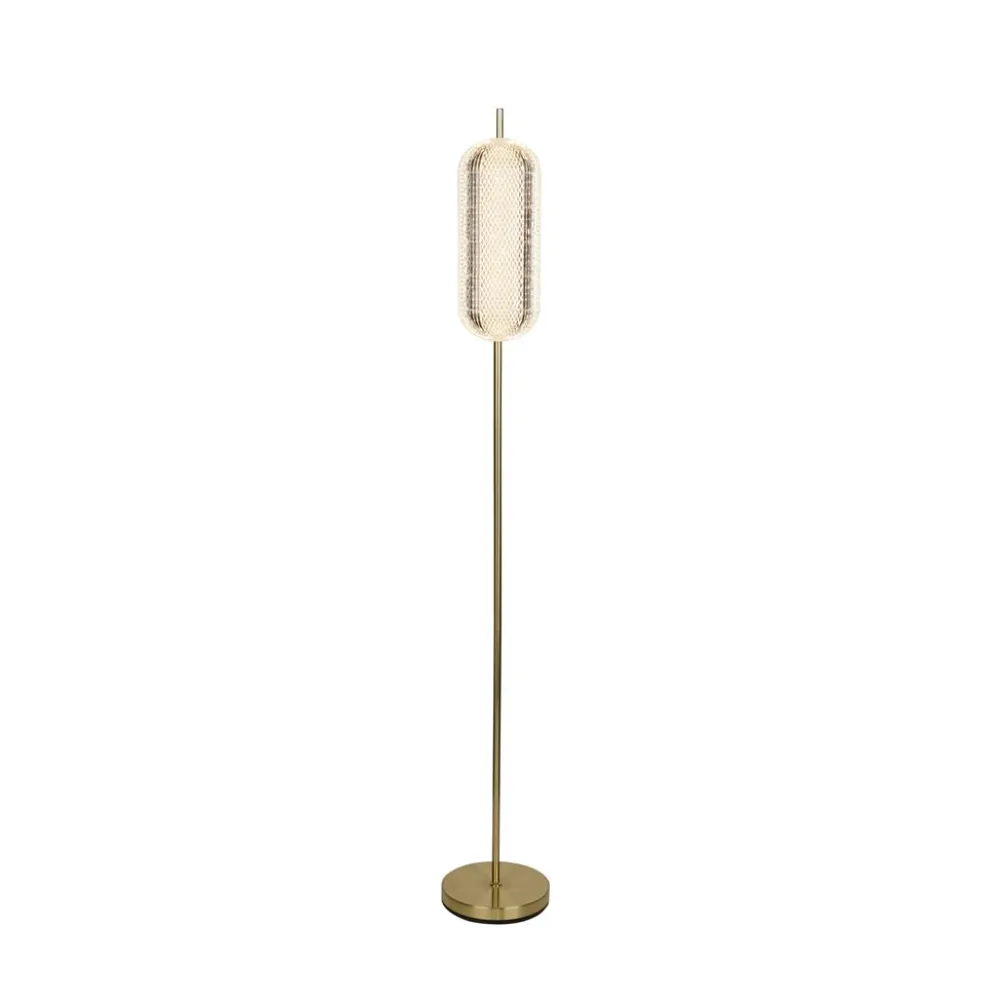 Online Searchlight Capsule golvlampa Mässing