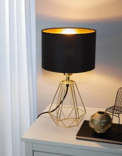 Discount Eglo Carlton 30cm bordslampa Mässing