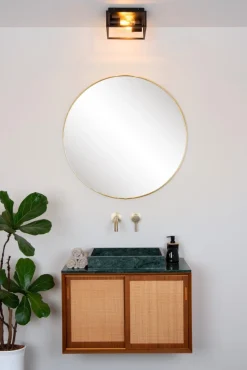 Sale Lucide Carlyn 25cm badrumslampa Svart