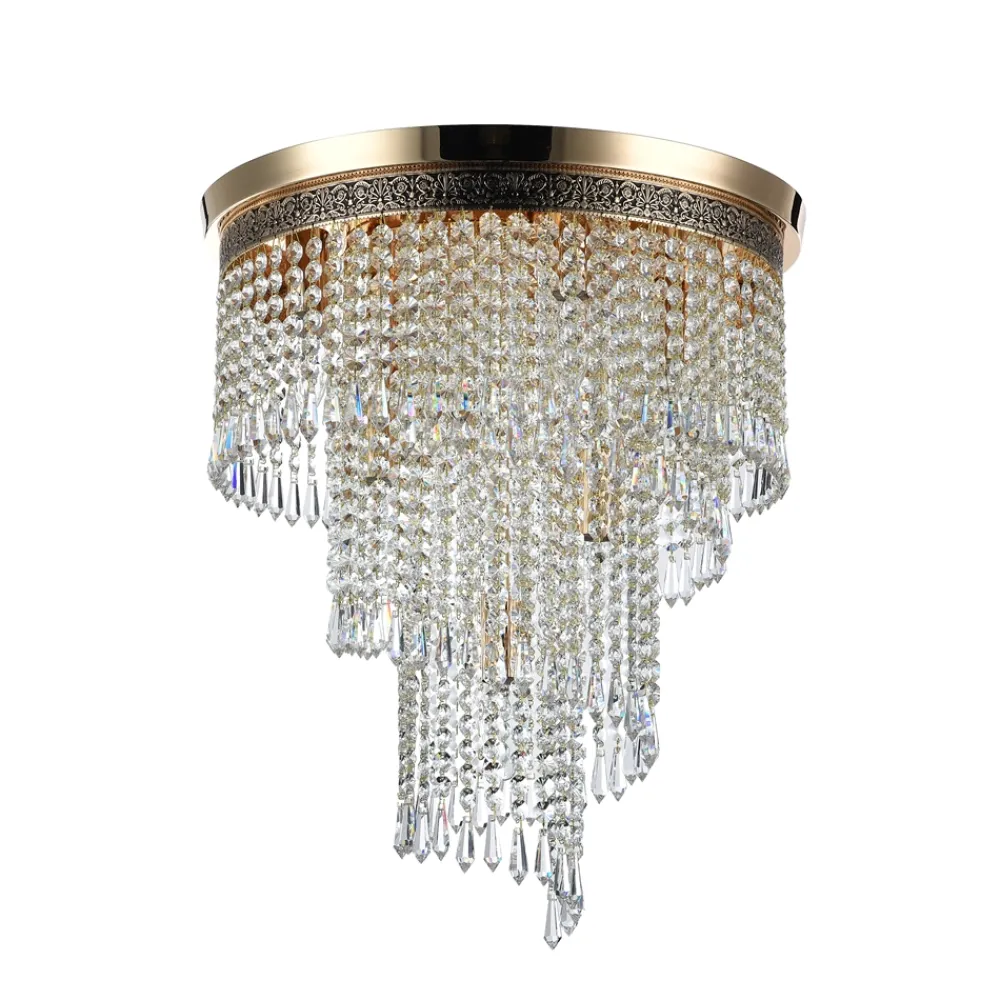 Best Maytoni Cascade Ø42 kristall Guld
