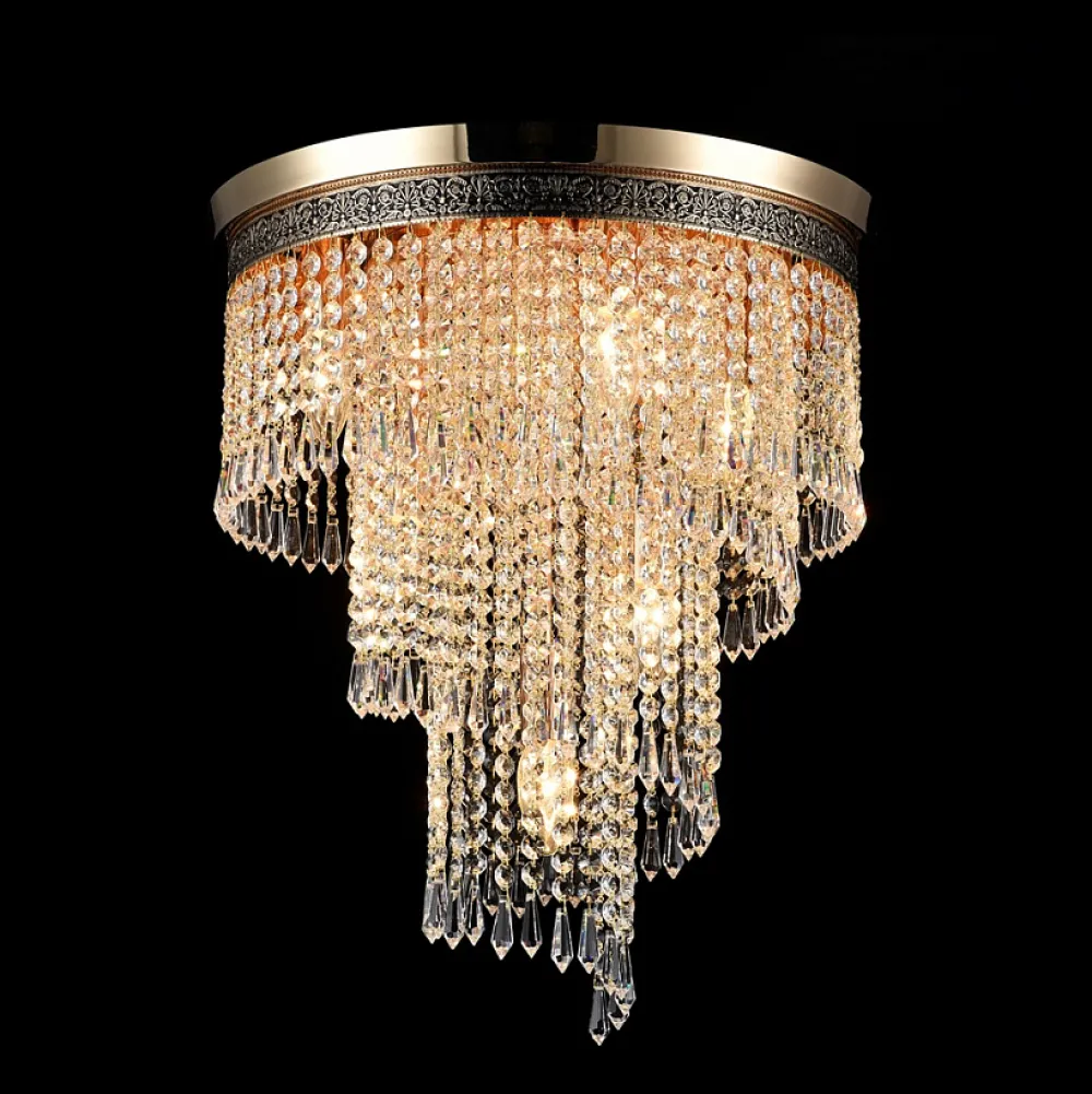 Best Maytoni Cascade Ø42 kristall Guld