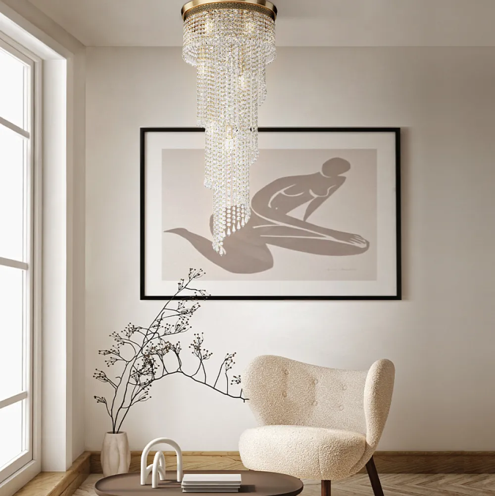 Discount Maytoni Cascade Ø42 kristall Guld