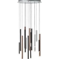 Brilliant Cembalo Ø55 taklampa Aluminium