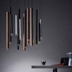 Brilliant Cembalo Ø55 taklampa Aluminium