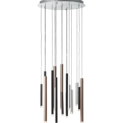 Brilliant Cembalo Ø55 taklampa Aluminium