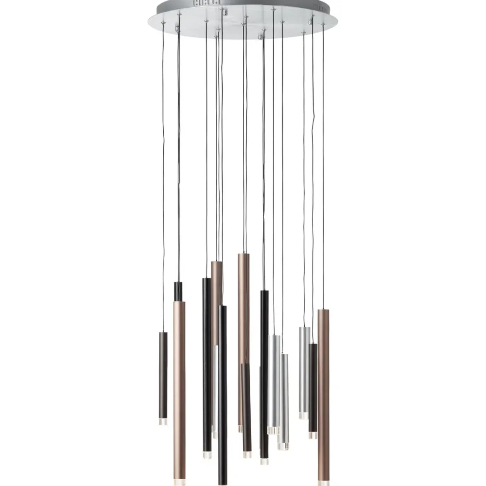 Brilliant Cembalo Ø55 taklampa Aluminium