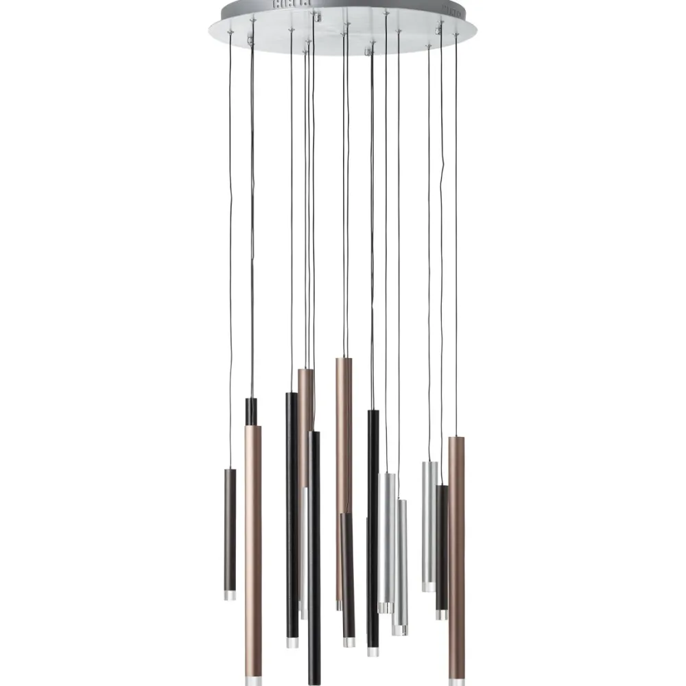 Brilliant Cembalo Ø55 taklampa Aluminium