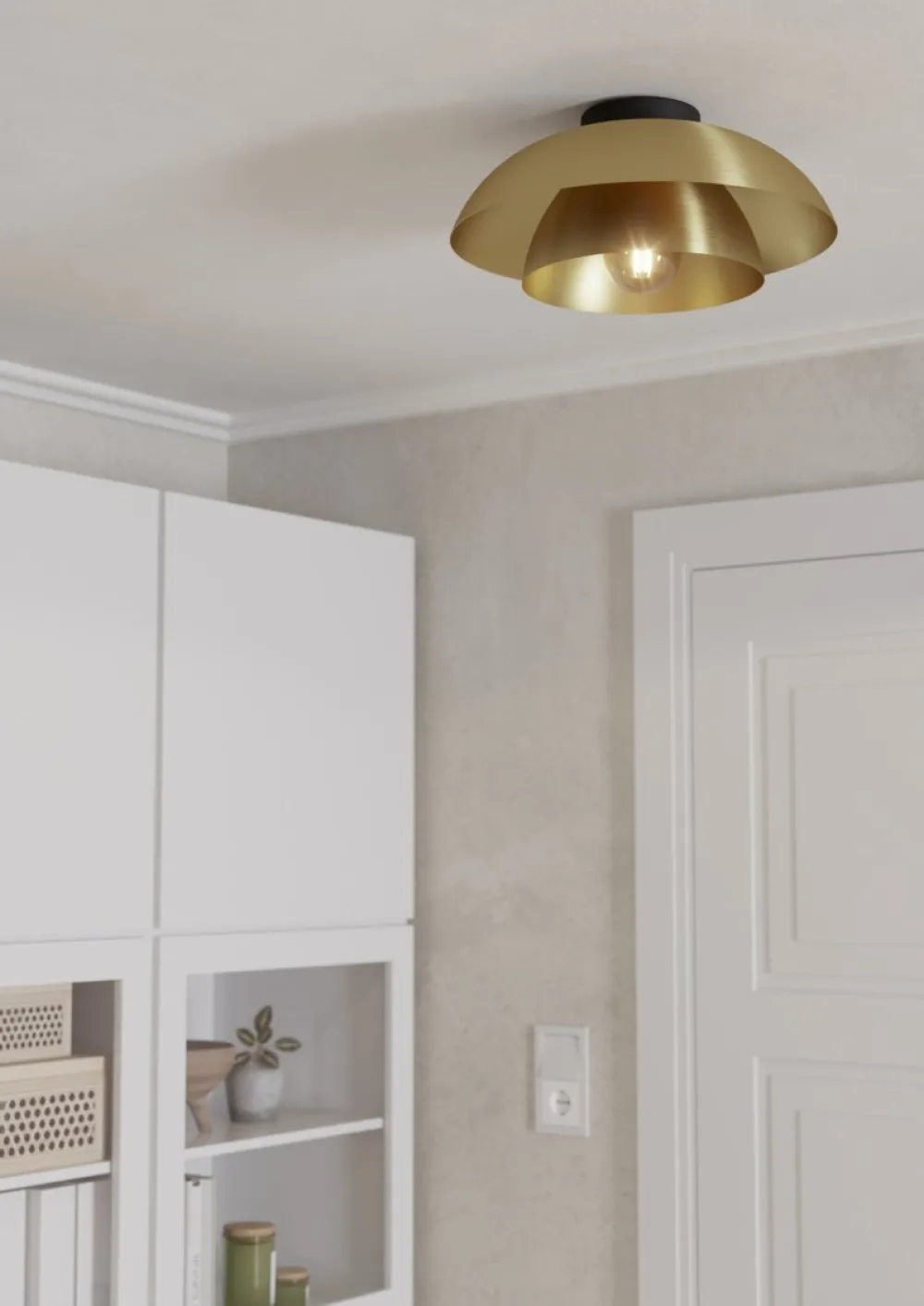 New Eglo Cenciara Ø40 plafond Mässing
