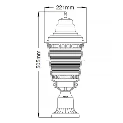 Hot Elstead Lighting Chance Harbor 50cm Zink