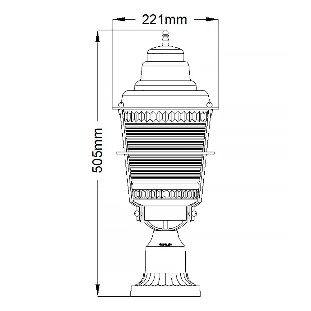 Hot Elstead Lighting Chance Harbor 50cm Zink