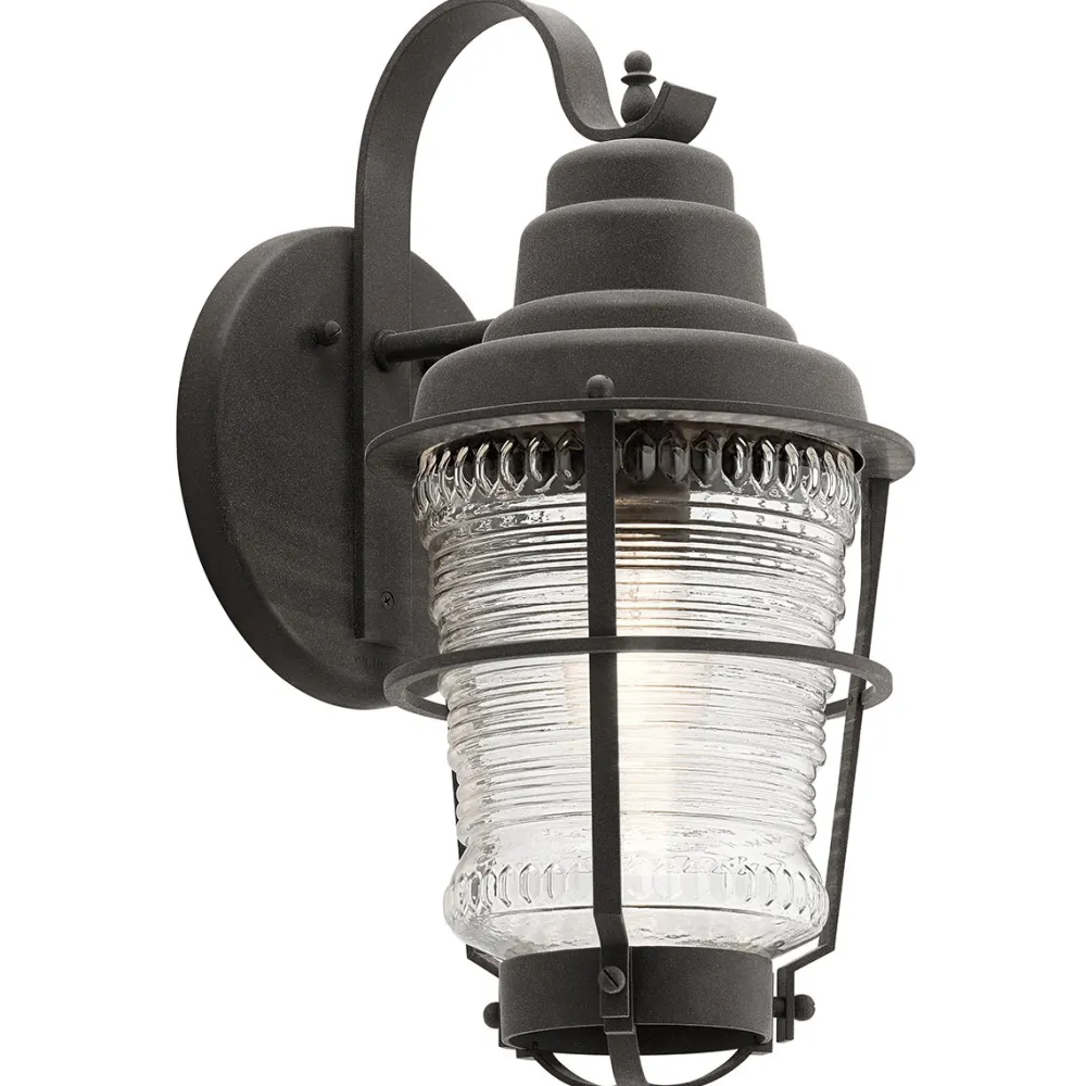 New Elstead Lighting Chance Harbor 46cm utelampa Zink
