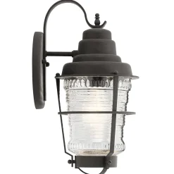 Outlet Elstead Lighting Chance Harbor 37cm utelampa Zink