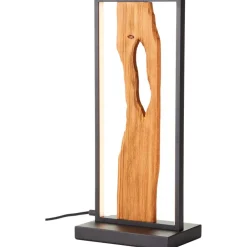 Outlet Brilliant Chaumont 50cm bordslampa Trä