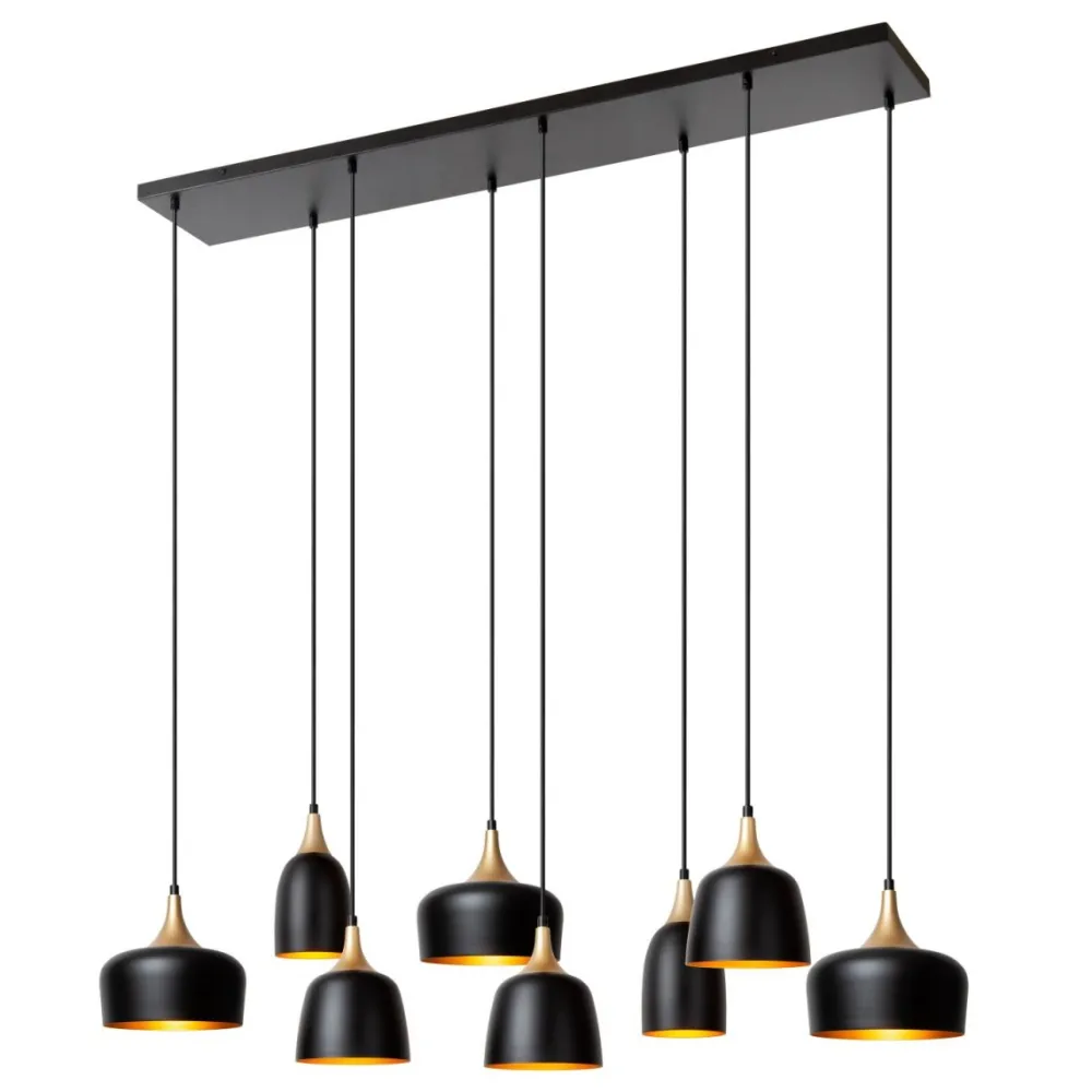 Discount Lucide Chayanne 125cm taklampa Svart