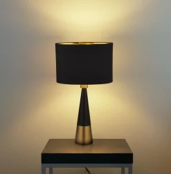 Clearance Searchlight Chloe 40cm bordslampa Mattsvart