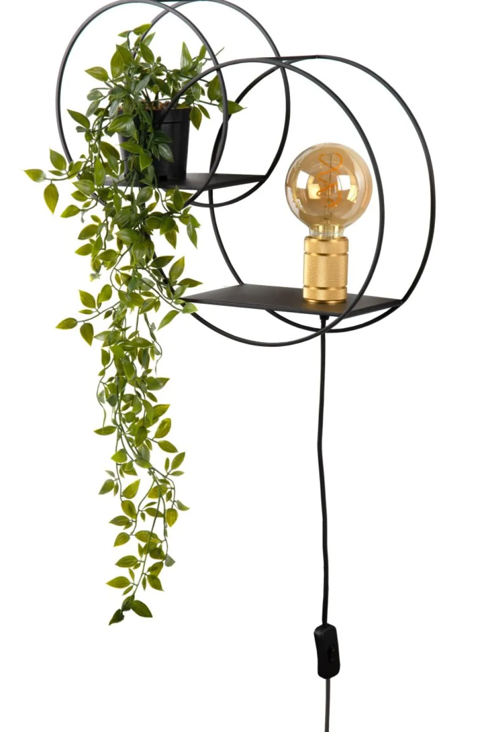Sale Lucide Circle 43cm vägglampa Svart