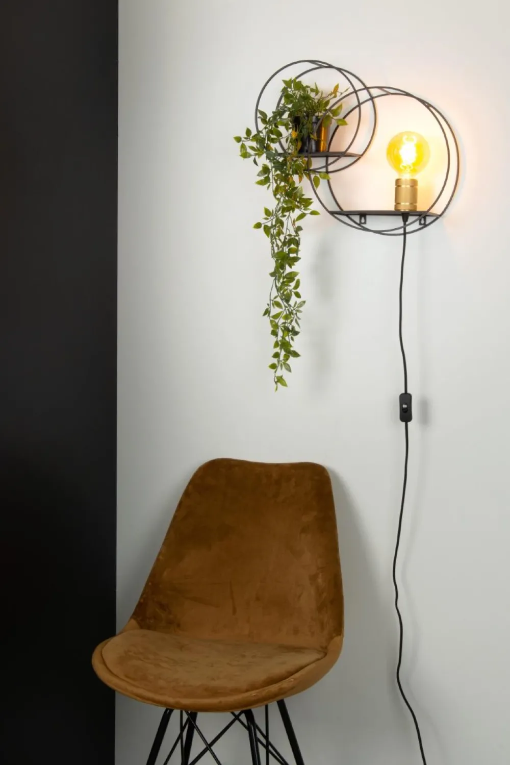 Sale Lucide Circle 43cm vägglampa Svart