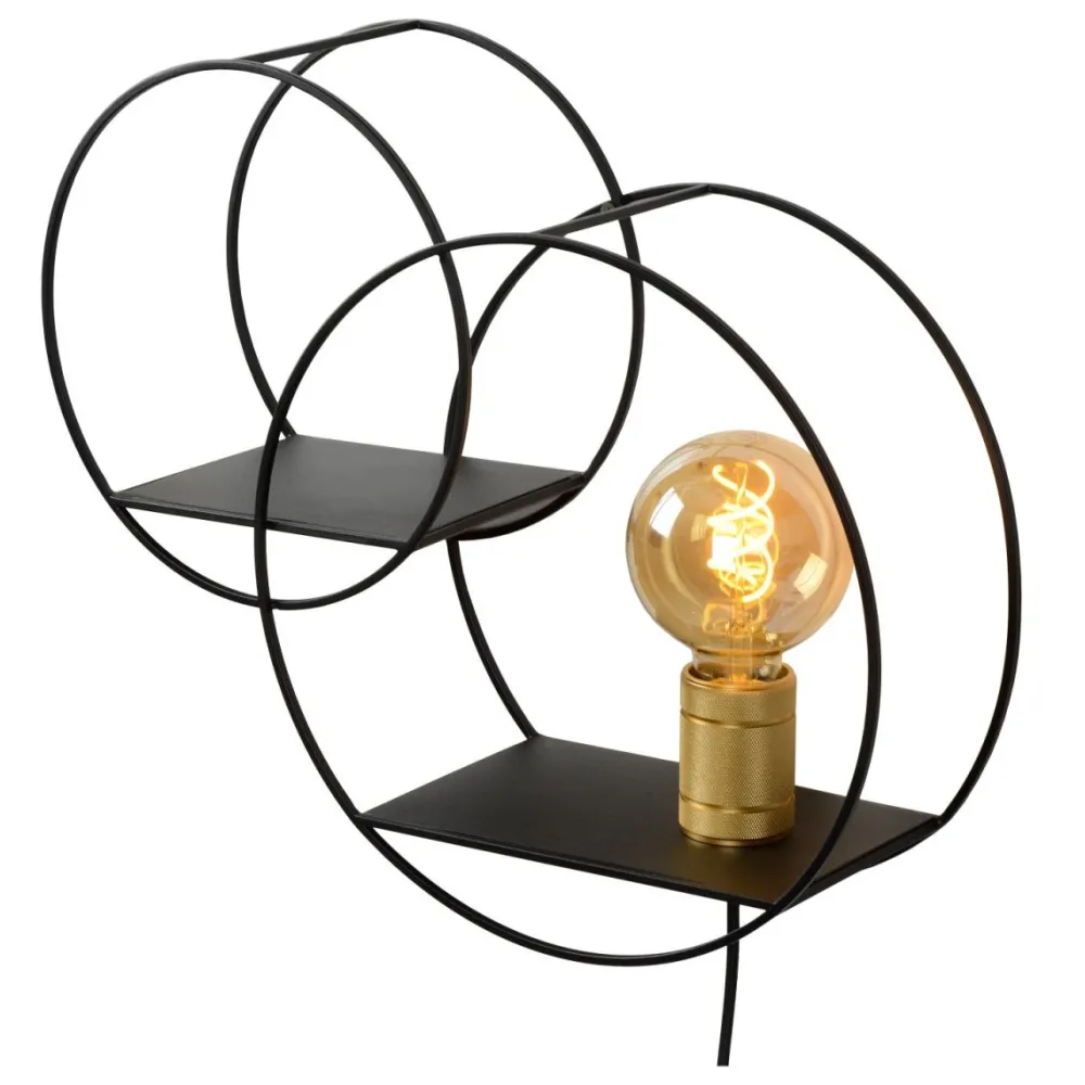 Sale Lucide Circle 43cm vägglampa Svart