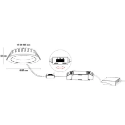 Sale Designlight City Downlight 16/20/24W Vit