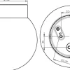 Ifö electric Classic Glob 200 badrumslampa