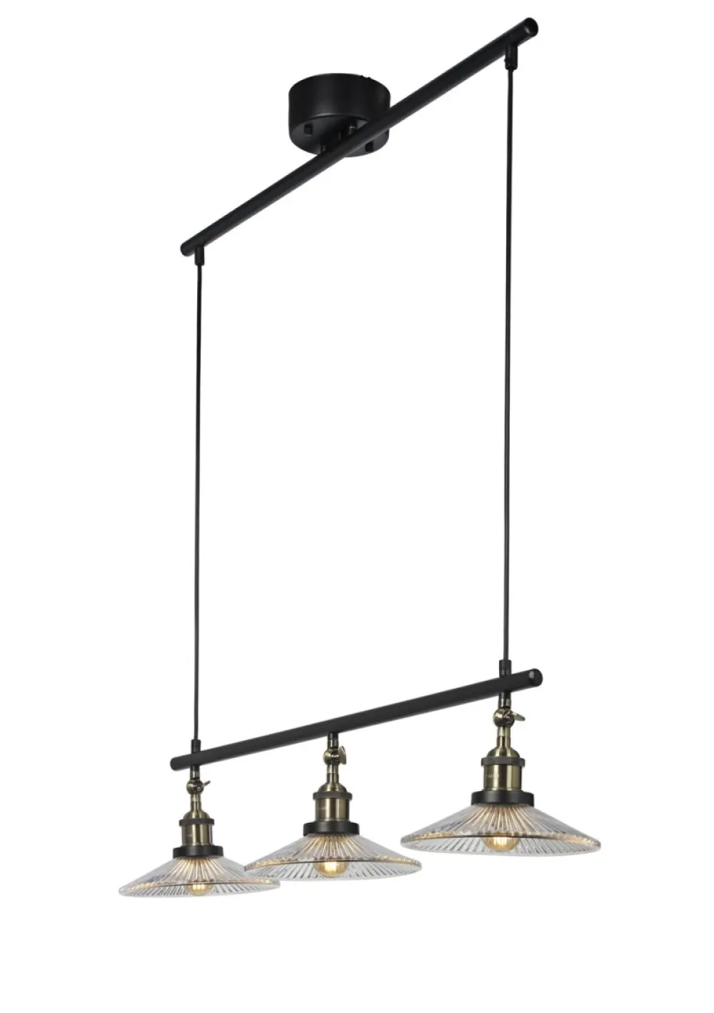 Discount Cottex Cobble 82cm taklampa Svart