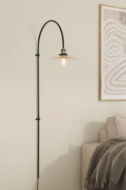 Hot Globen Lighting Cobbler 60cm vägglampa Transparent/svart