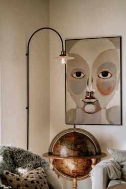 Hot Globen Lighting Cobbler 60cm vägglampa Transparent/svart